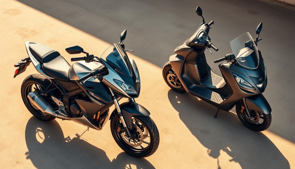 perbandingan performa motor matic dan sport
