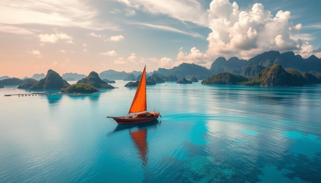 aktivitas berlayar di Raja Ampat aktivitas berlayar di Raja Ampat
