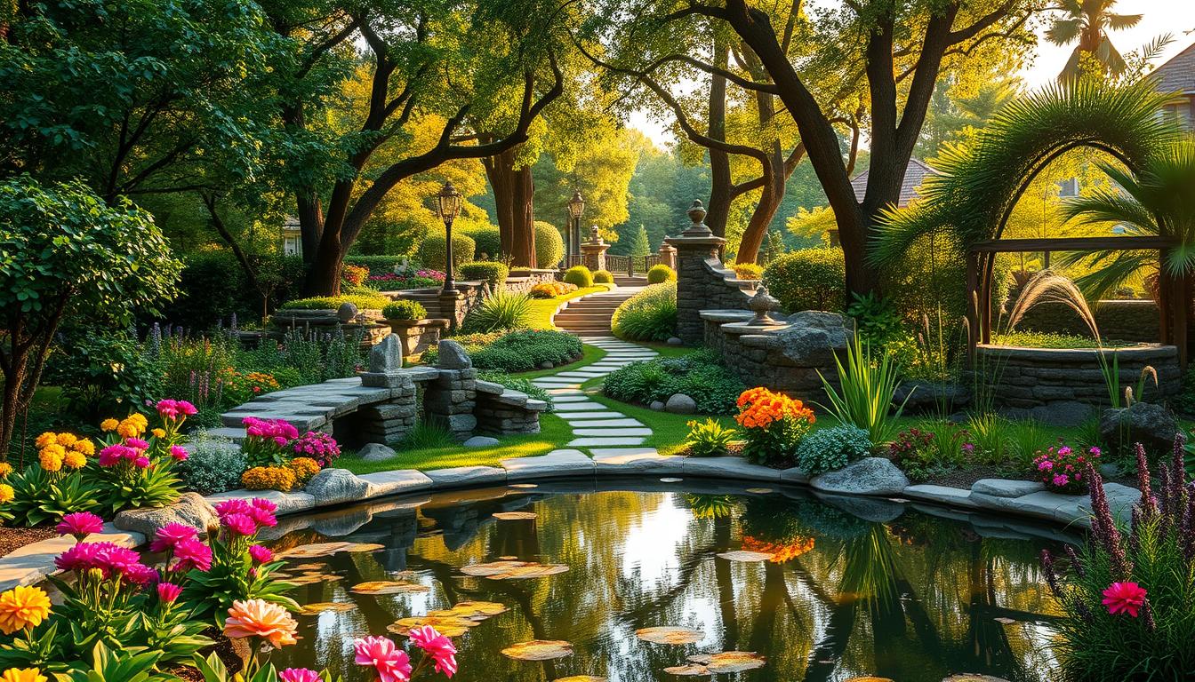 desain taman indah