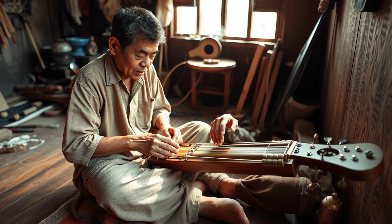 pembuat musik tradisional